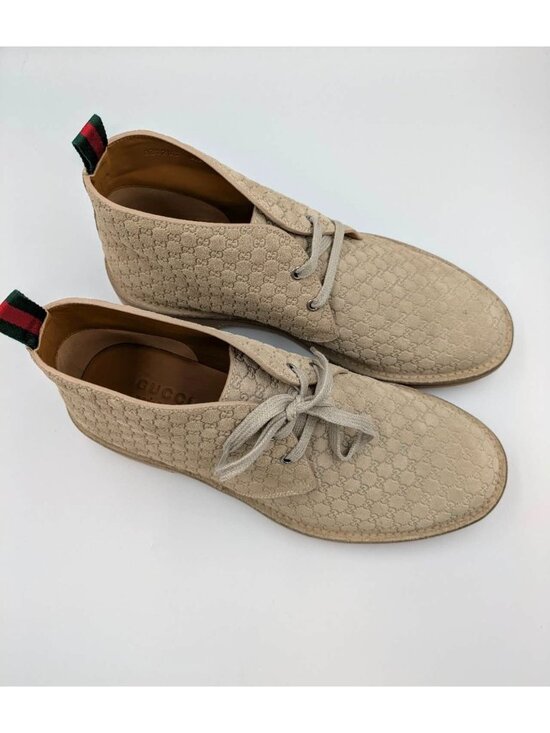 Gucci Men’s GG Monogram Suede Ankle Boots Desert UK9.5 831283 main image 13